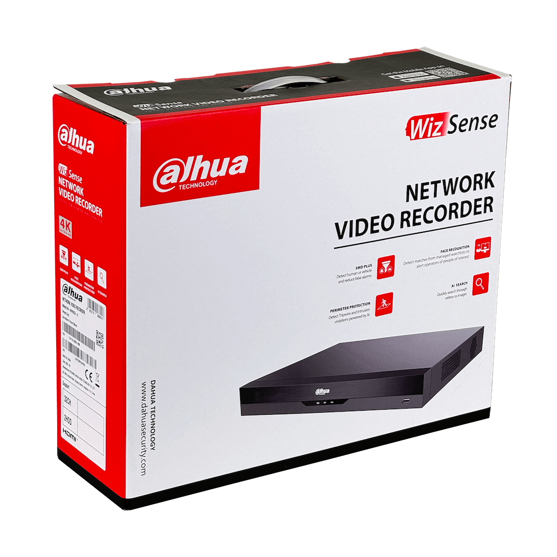 DAHUA NVR 32-IP IA 32MP HDMI VGA RS232 USB RCA 2xSATA20TB WizSense 6
