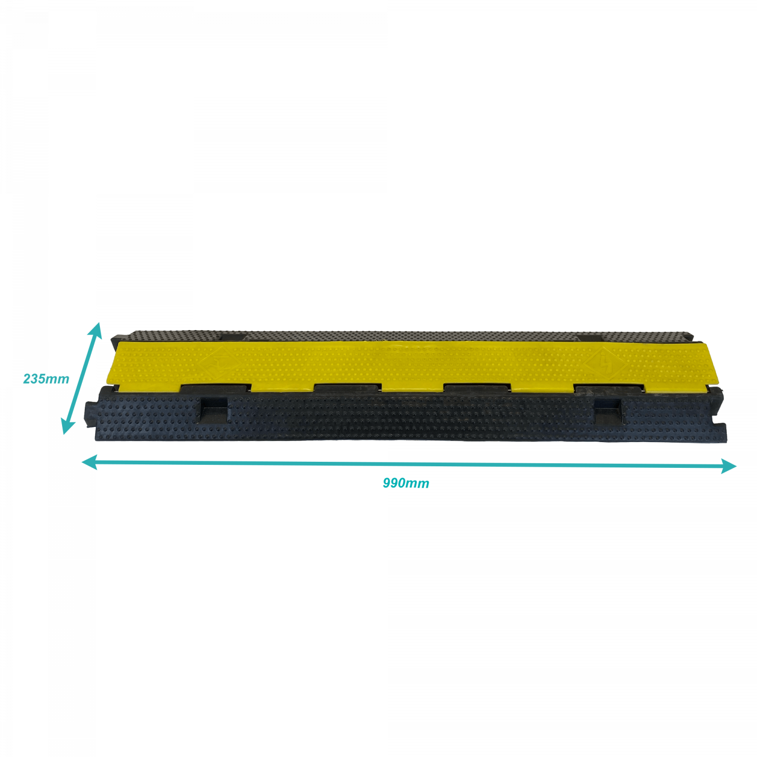 CABLE-RAMP. Pasacables 5-Toneladas Protector De Cables 2-Vias 30mm 1