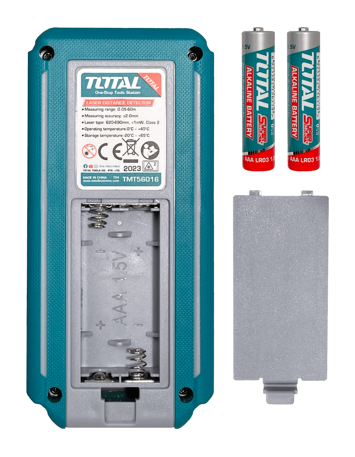 Medidor laser Total LASER-60 0-60m memoria IP54 incluye pilas 4