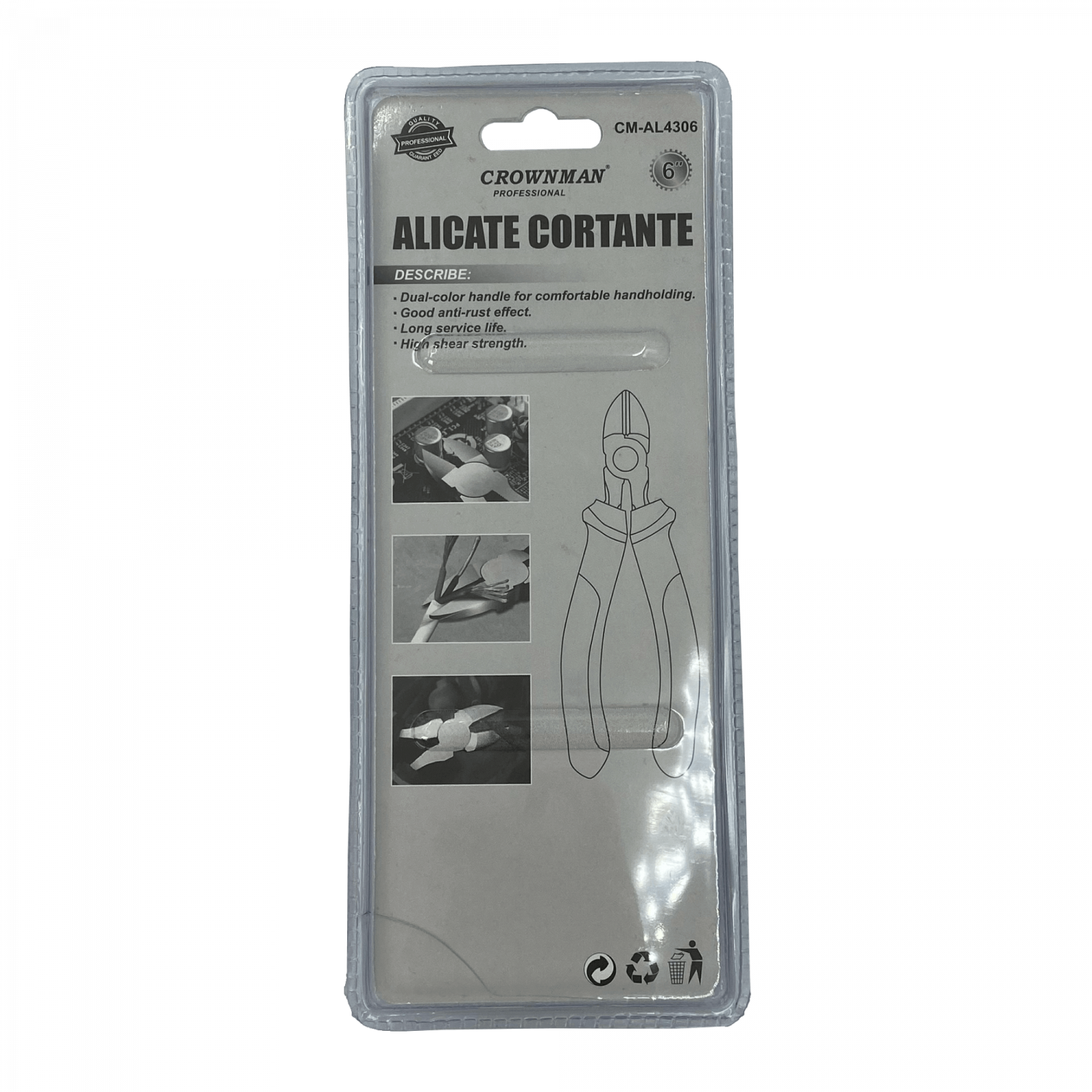 CROWNMAN 6-pulgadas Alicate Cortante 160mm 2