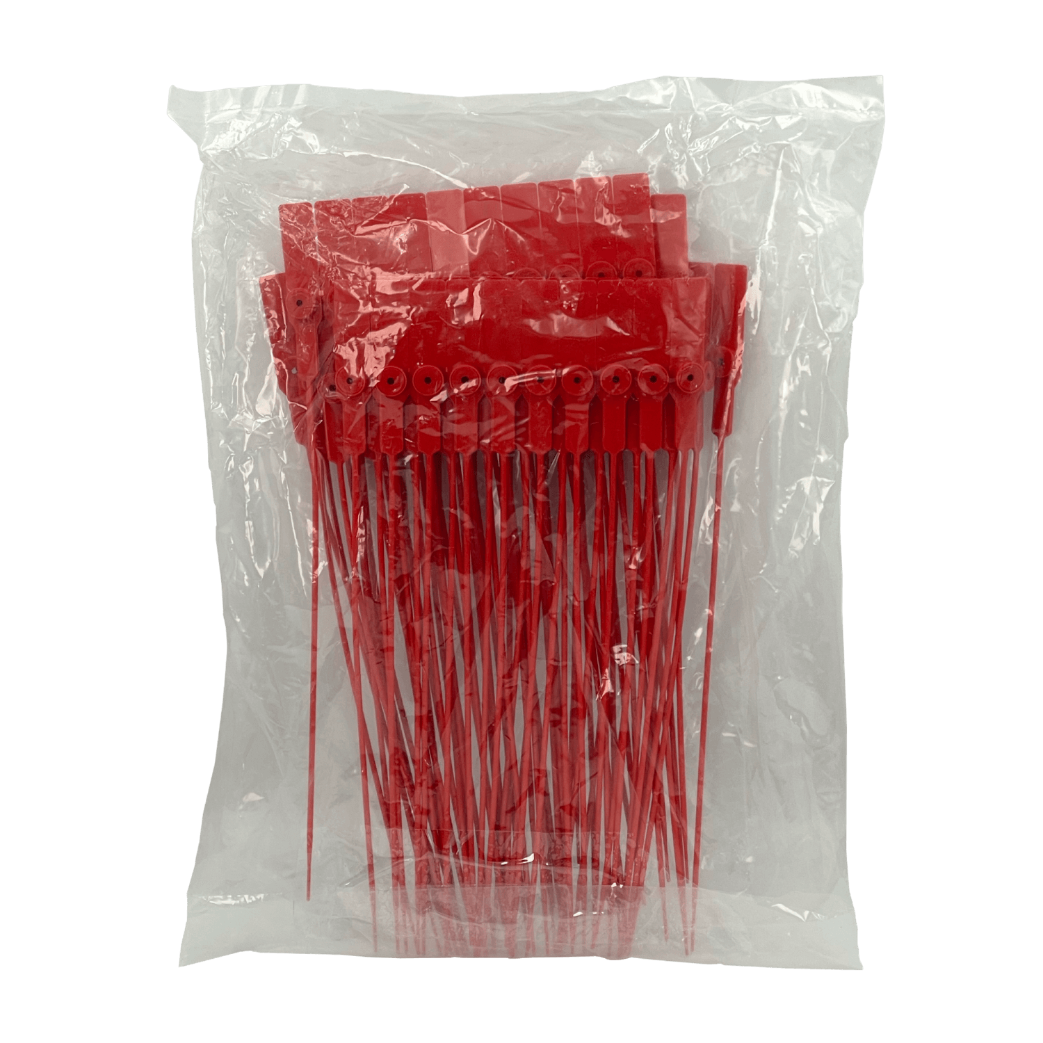 Sellos Seguridad Metalgrip Rojo 28cm 100 Unidades Plástico 3