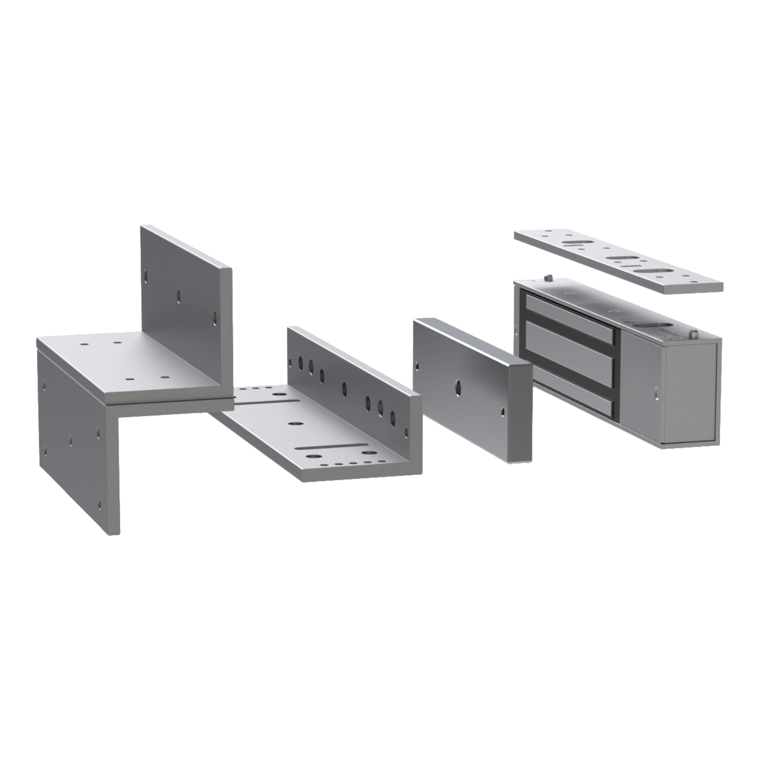Cerradura Electromagnética, Resistencia 540 kg, Diseño Negro y Gris, Ubiquiti UA-Lock-Magnetic-540kg 5