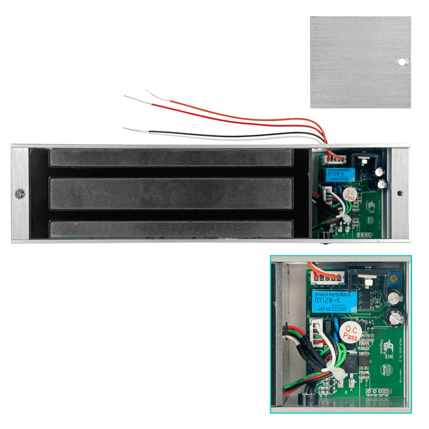 Cerradura Electromagnética, Resistencia 540 kg, Diseño Negro y Gris, Ubiquiti UA-Lock-Magnetic-540kg 6