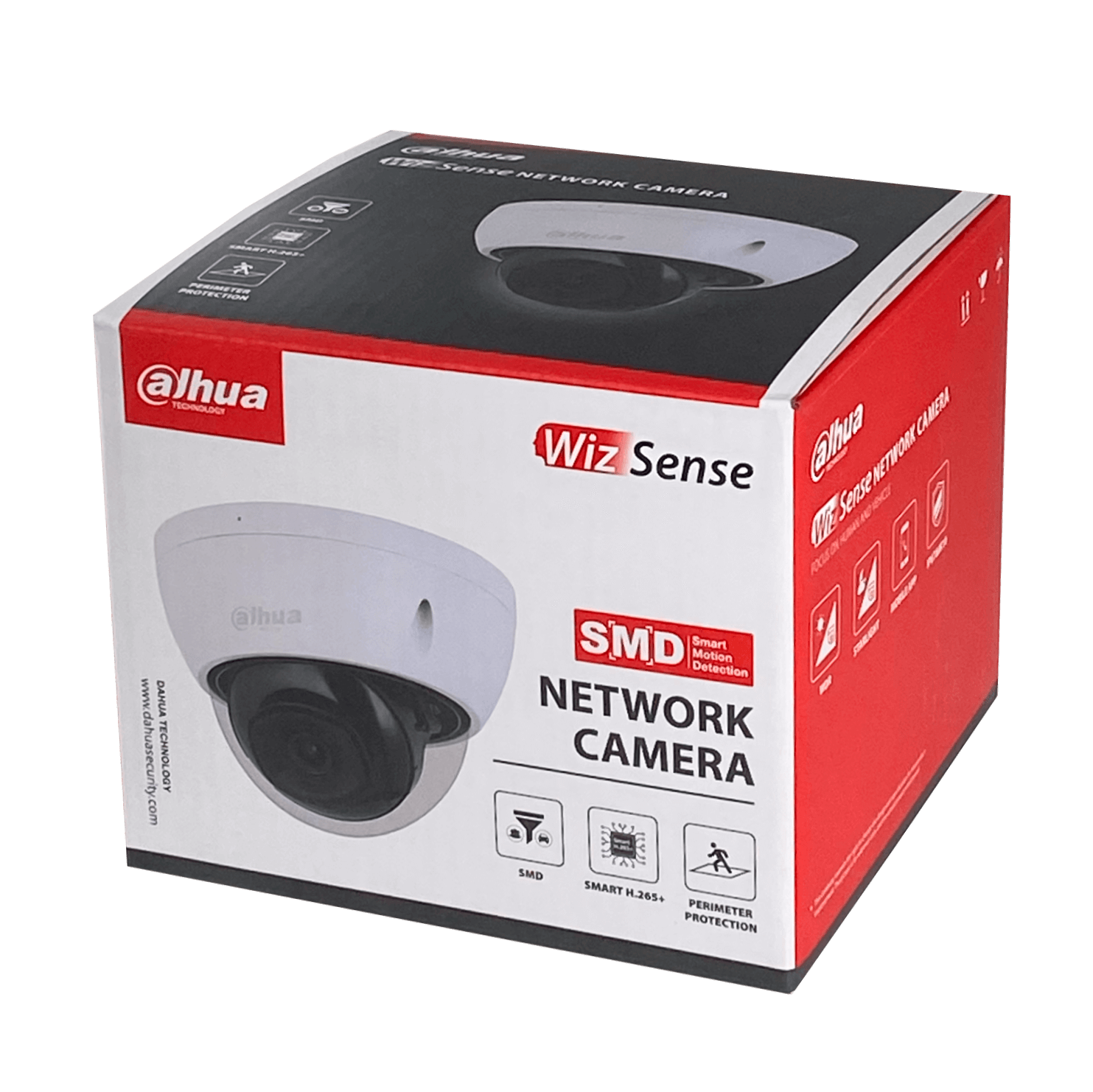 Cámara de Vigilancia Dahua Mini Domo 8MP Lente Fijo IP67 IK10 IR30mt Soporta IVS WizSense 1