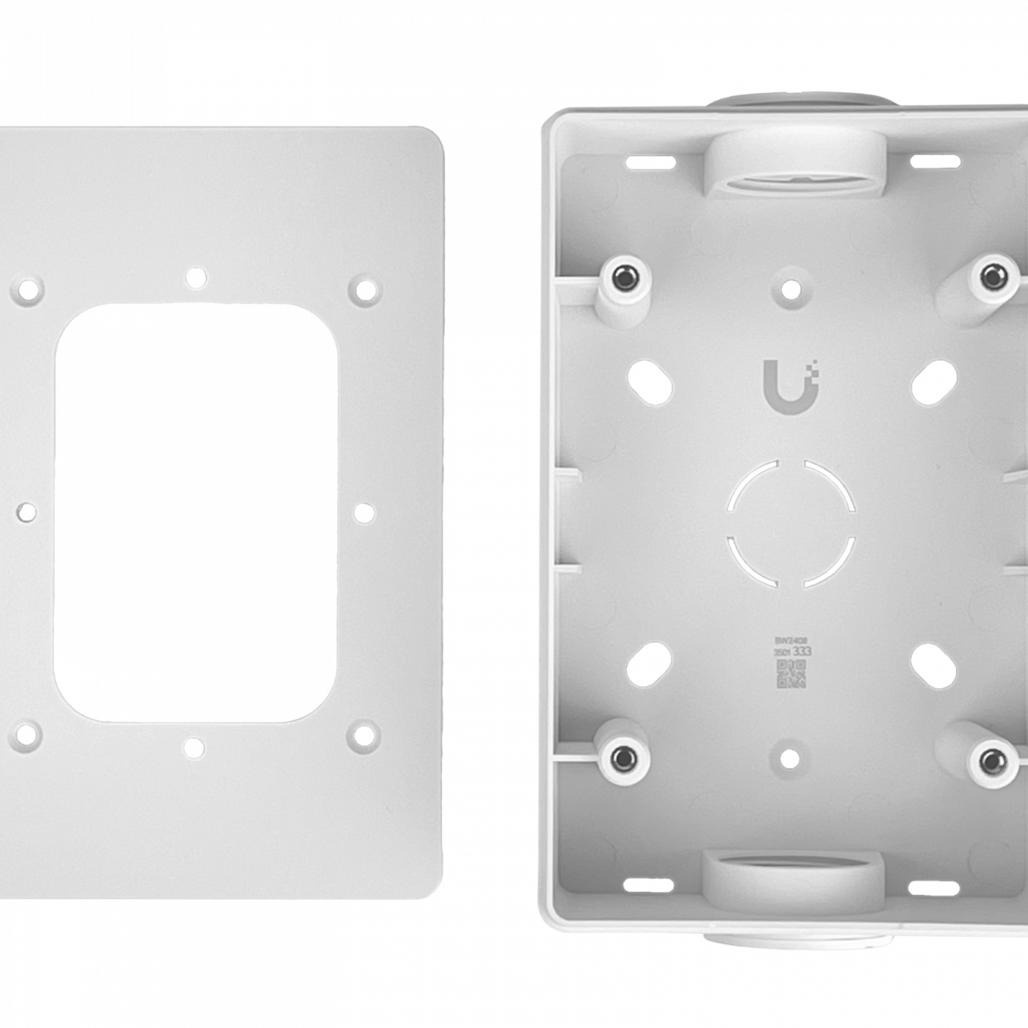 Caja de Conexiones UniFi Access Reader, Montaje Superficie Plana, Compatible Conductos 3/4
