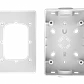 Caja de Conexiones UniFi Access Reader, Montaje Superficie Plana, Compatible Conductos 3/4