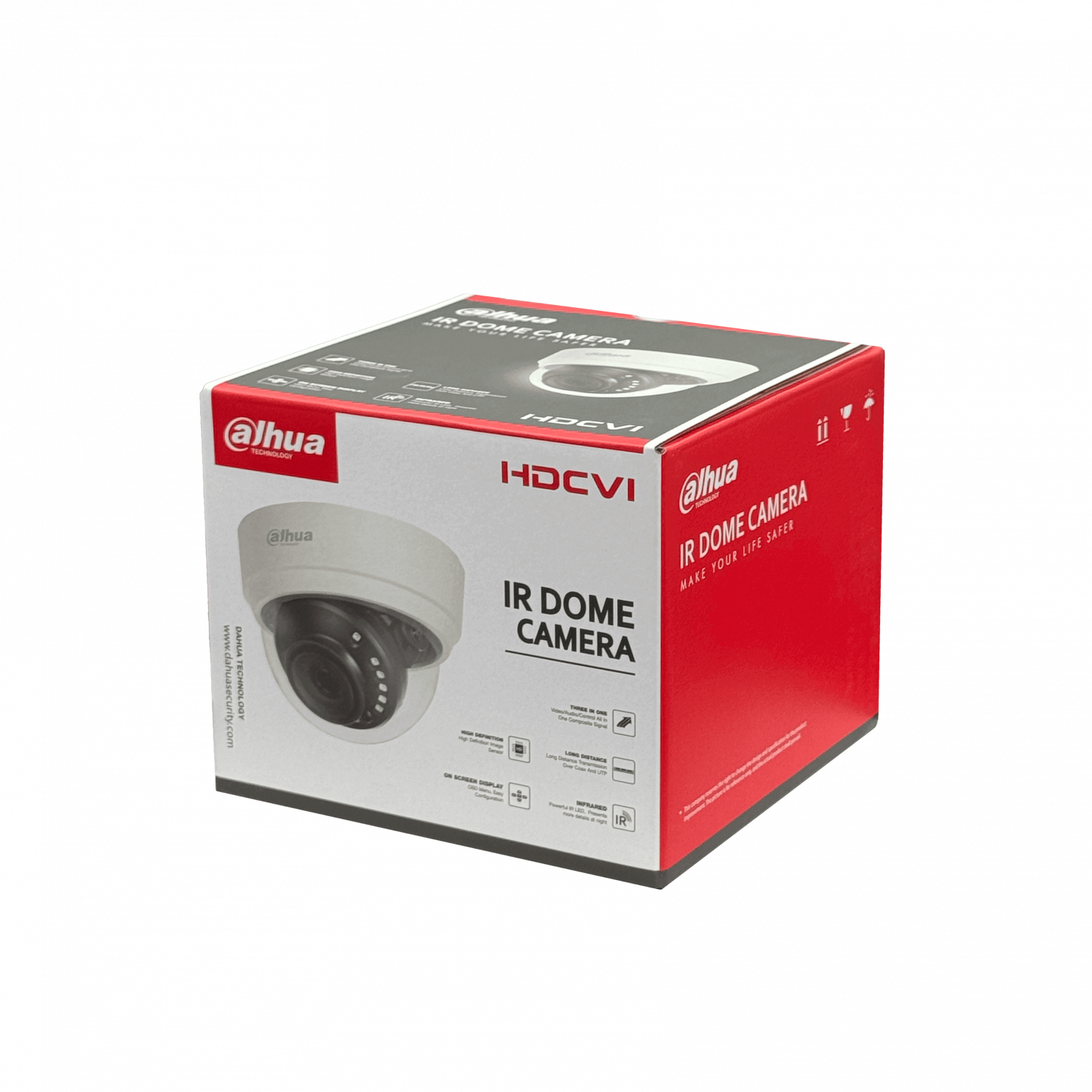 Cámara Domo Dahua 2MP 1080p 2.8mm IR20m HAC-D1A21 - Vigilancia Analógica Interior 5