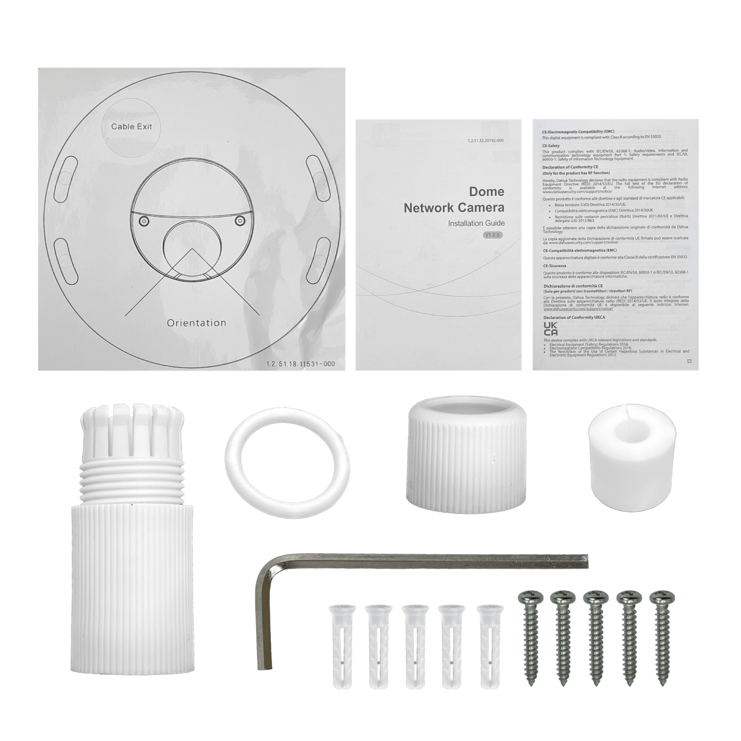 Cámara Domo IP Dahua IPC-HDBW3541F-AS-S2 5MP IR 30m PoE IP67 IK10 4