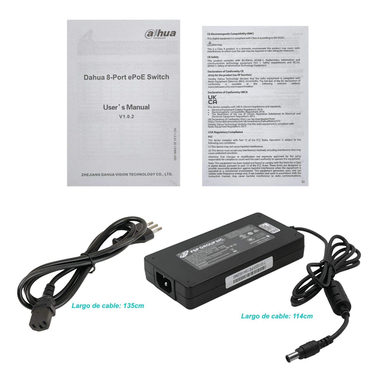 Switch Dahua DH-LR2110-8ET-120 8 Puertos ePoE 120W - PoE Extendido hasta 800m 2