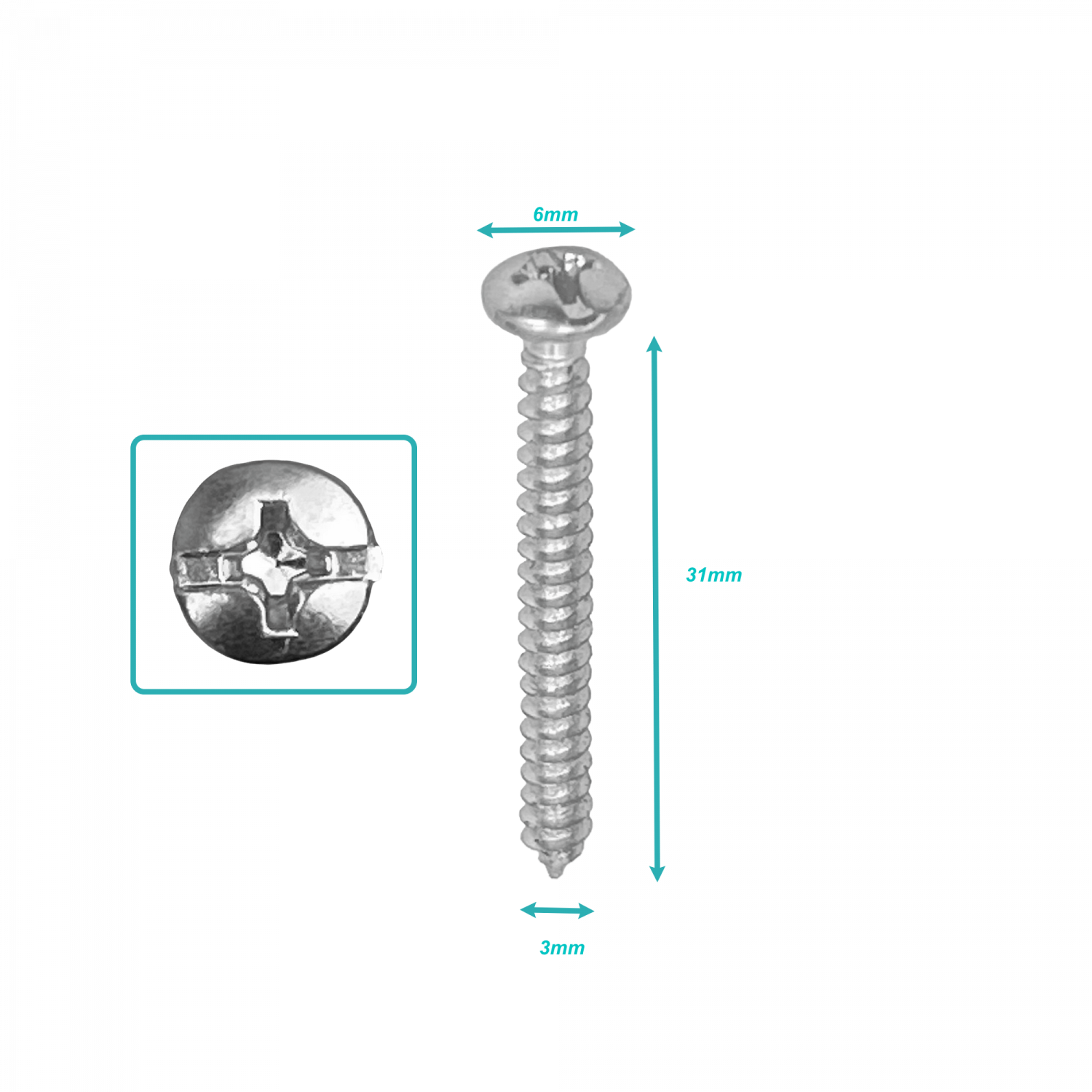 Tornillo Roscalata 6 x 1 1/4
