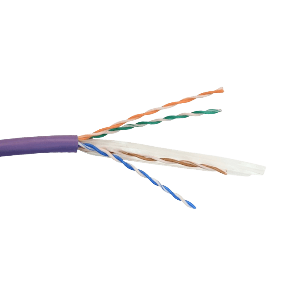 Caja Cable TRIMERX AWG23 LSHZ CAT6 Violeta, Unifilar, 305m, Cobre 2
