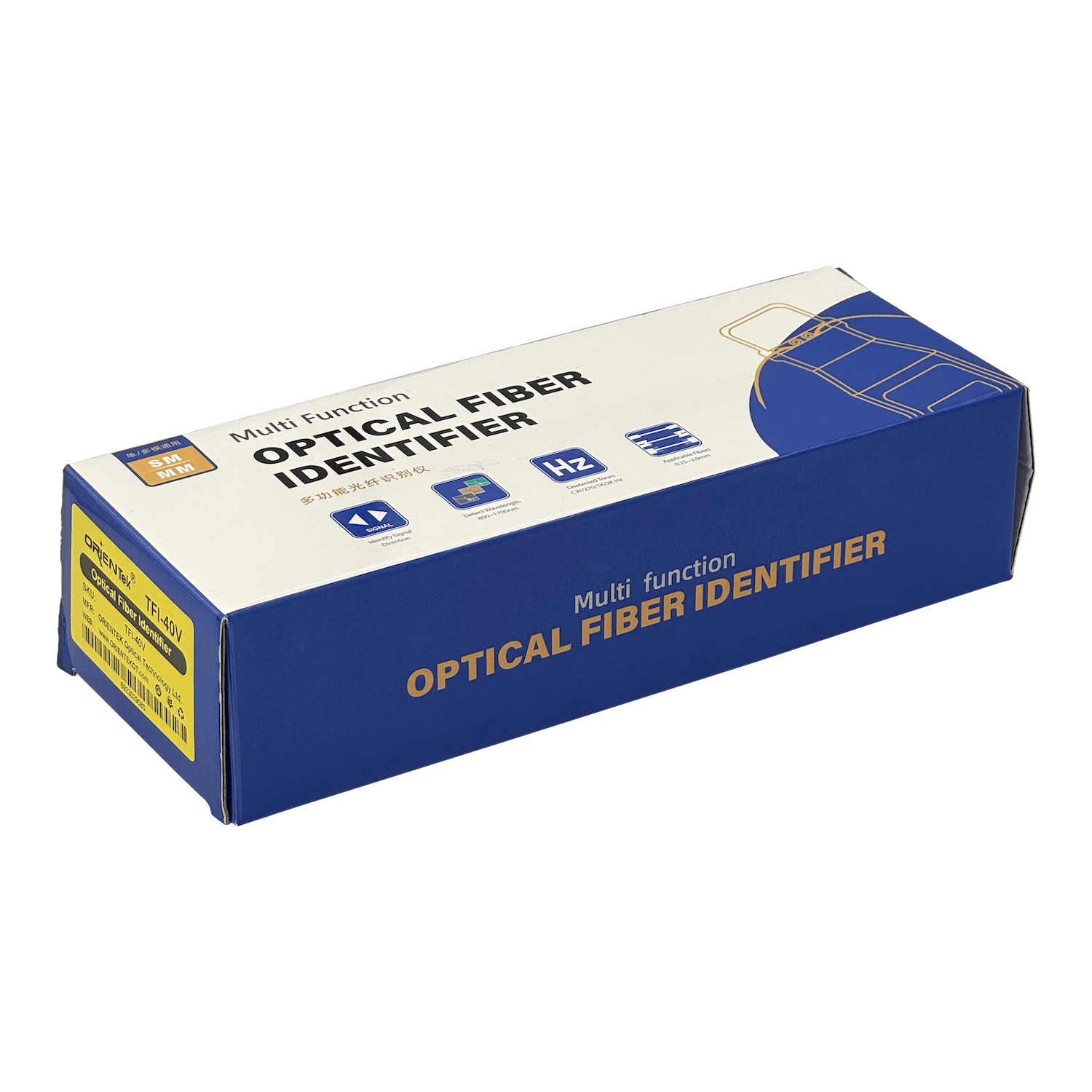 Identificador de Fibra Óptica TFI-40V 0.25-3.0mm con VFL 10mW y Detección de 270Hz/1-2kHz 4