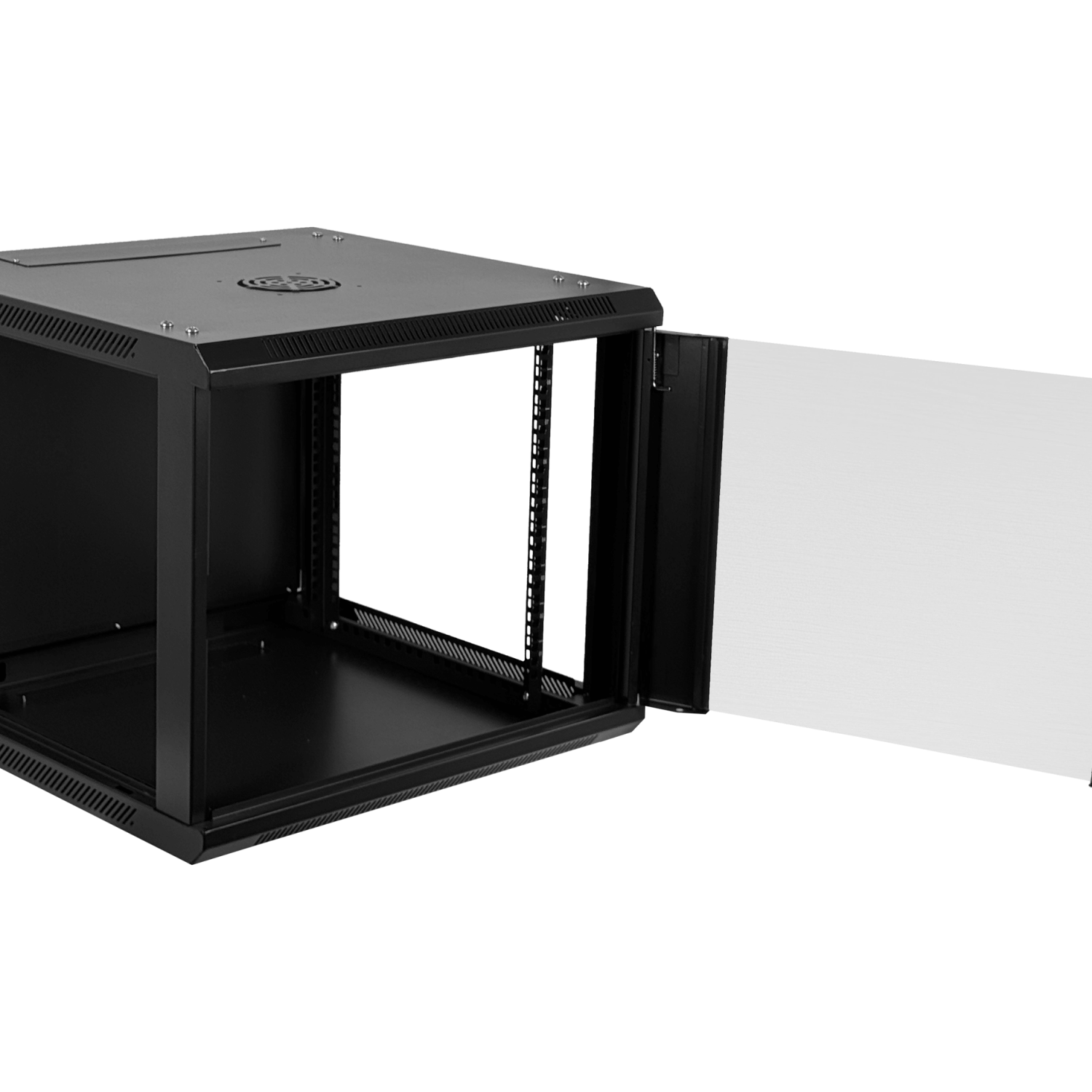 Gabinete Pared LINKMADE RK09-6LD 9U Fondo 60cm Negro Desarmado 2