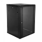 Gabinete Rack LINKMADE RK18-6LD 18U 60cm de Fondo Desarmado para Montaje en Pared - Negro - Miniatura 8