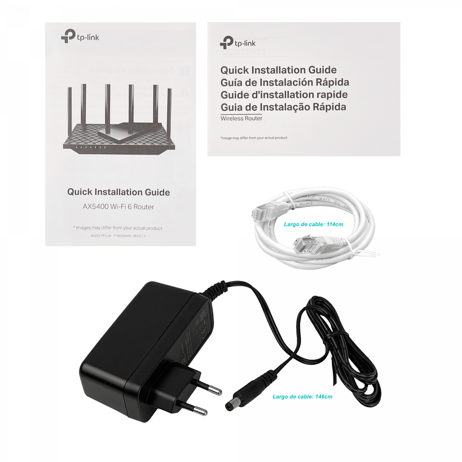 Router TP-Link Archer AX72 - Wi-Fi 6 de Doble Banda AX5400, Gigabit, OFDMA, MU-MIMO 2