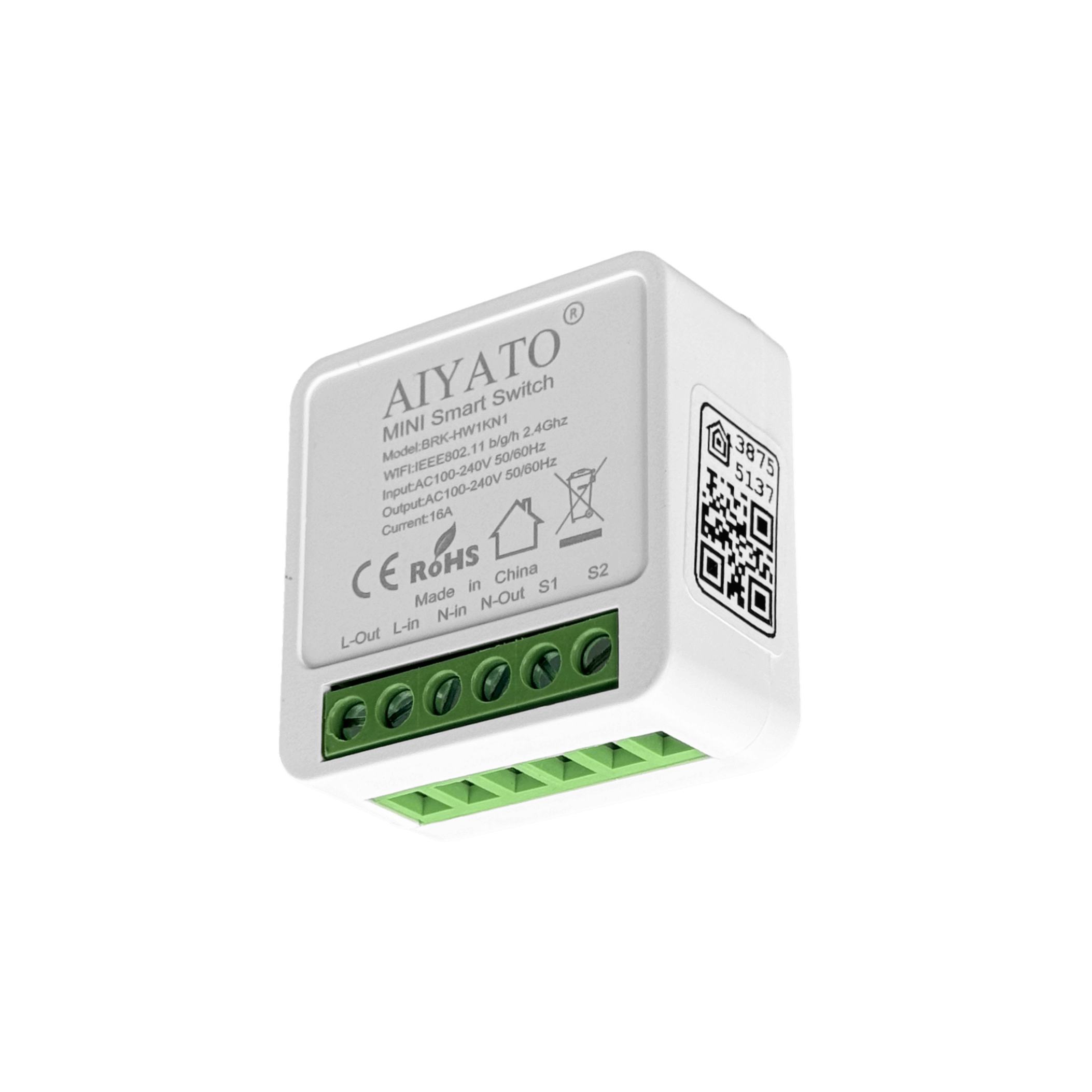 HomeKit p/Apple Rele interruptor 100-250VAC 16A WiFi IoT Domotica 5