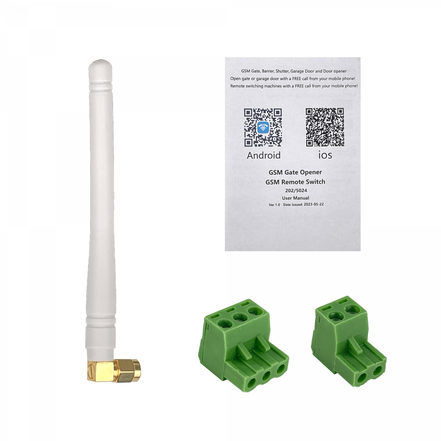 Controlador de Acceso GSM RTU5024 2G 1-SIM NA/NC 9–24VDC 6