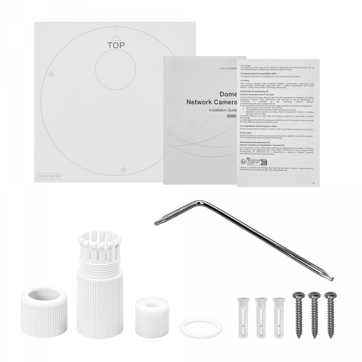 Cámara Domo Dahua 4MP Fijo 2.8mm PoE IR30m IP67 Smart WizSense HDPW1431R1N-0280B 2