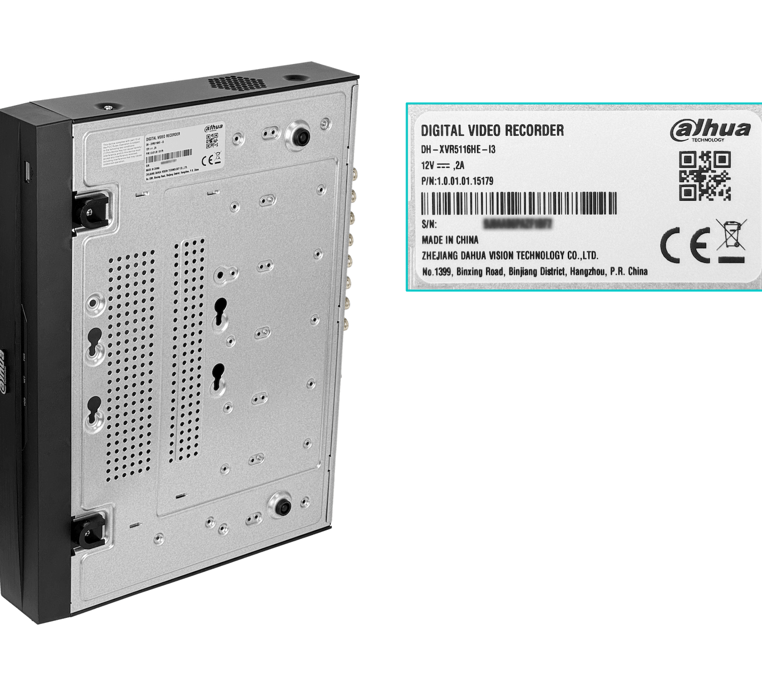 DVR Dahua XVR 16-BNC 5MP, 1 Puerto SATA (Hasta 16TB), LAN, HDMI, VGA, USB, RS485, WizSense  2