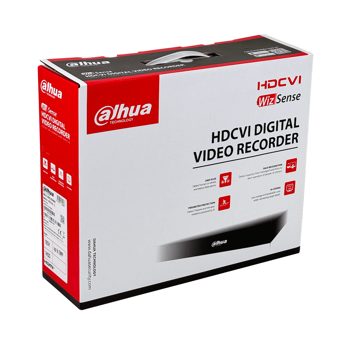 DVR Dahua XVR 16-BNC 5MP, 1 Puerto SATA (Hasta 16TB), LAN, HDMI, VGA, USB, RS485, WizSense  6