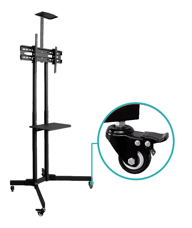 Soporte TV Móvil 32-65 Pulgadas con Ruedas 5