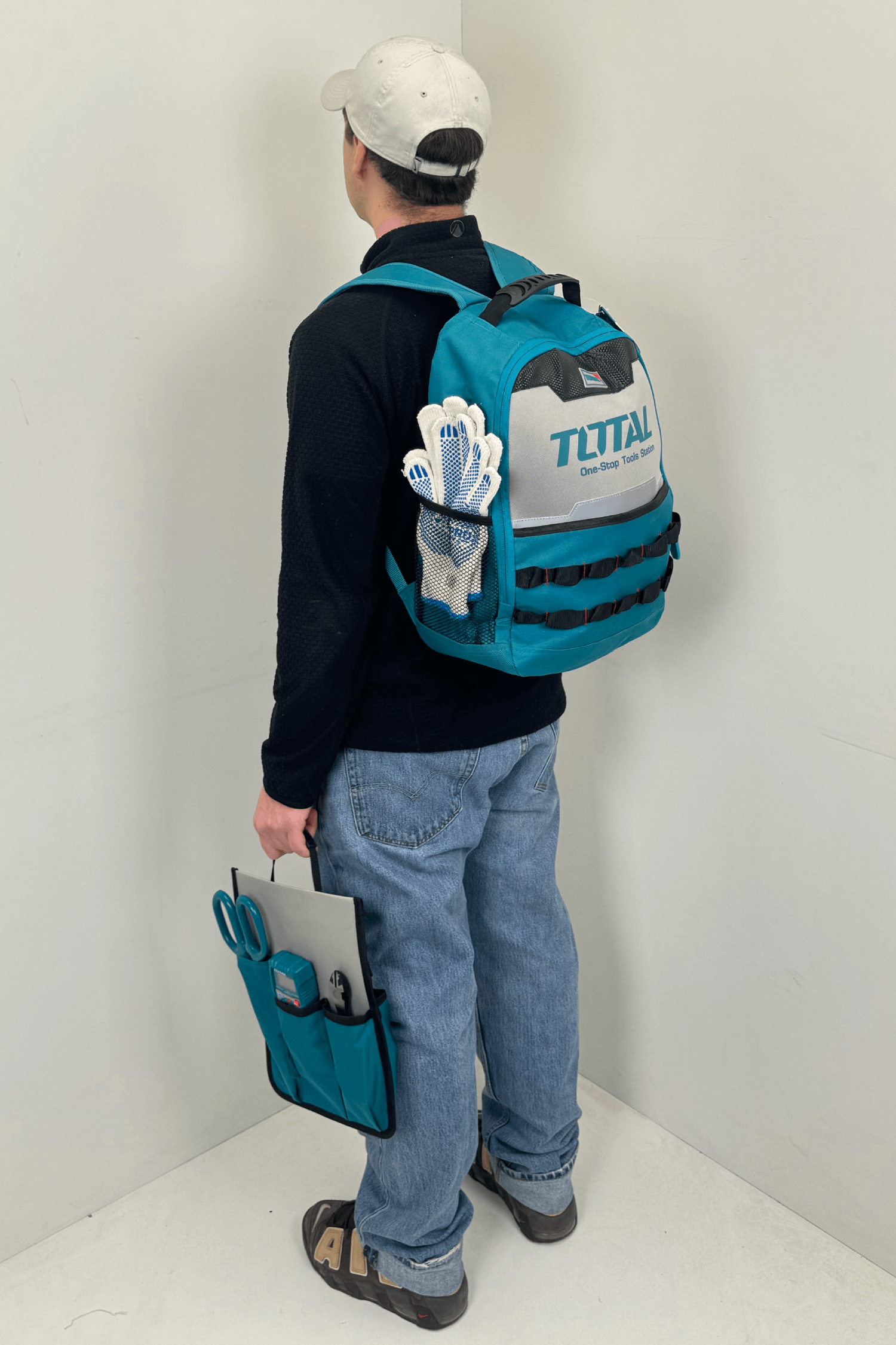 TOTAL Mochila Porta Herramienta 35x17x45cm THBP0201 9
