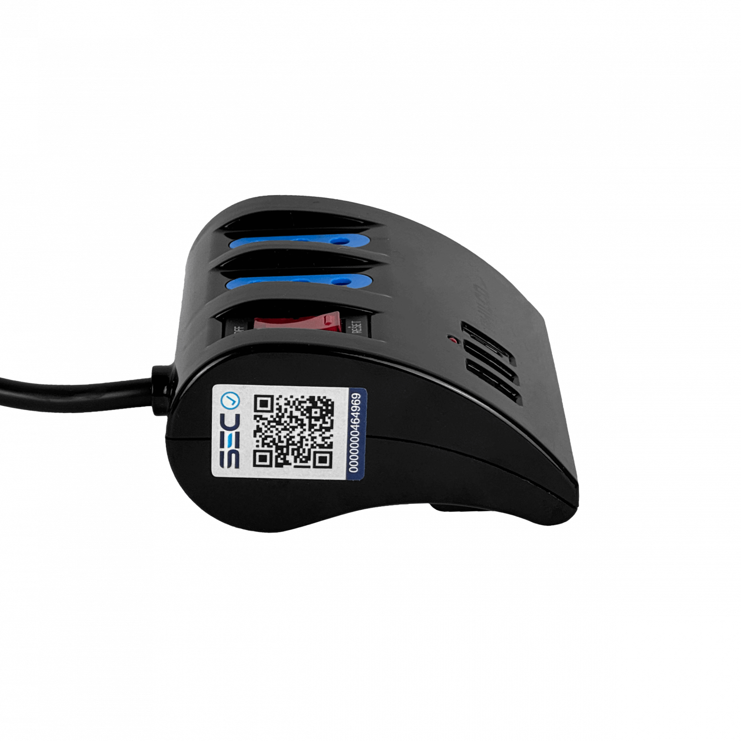 PHILCO Negro Alargador 1,5mt 3-enchufes 2-USB5V 1-USB-C 15W 10A-250V 3