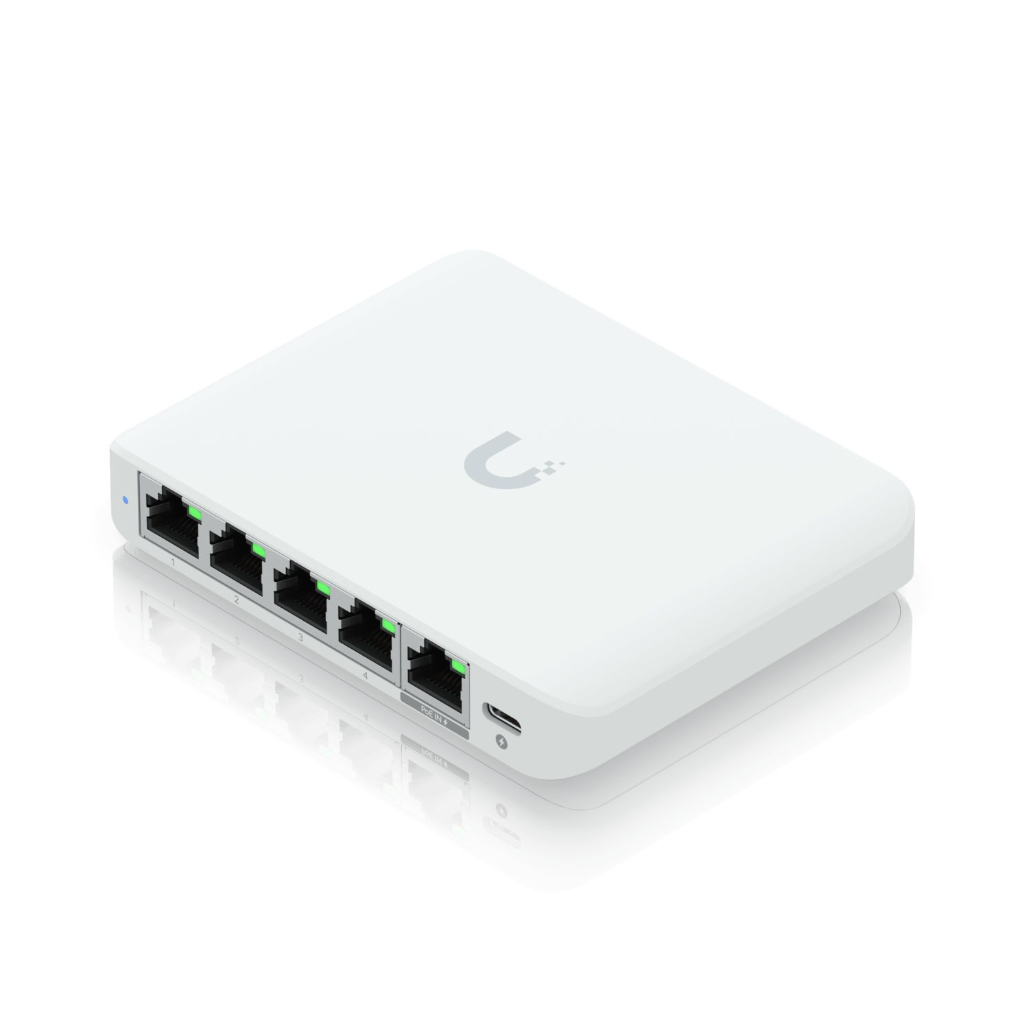 Switch Ubiquiti UniFi Flex Mini 2.5G - 5 Puertos, Compacto, PoE o USB-C 3