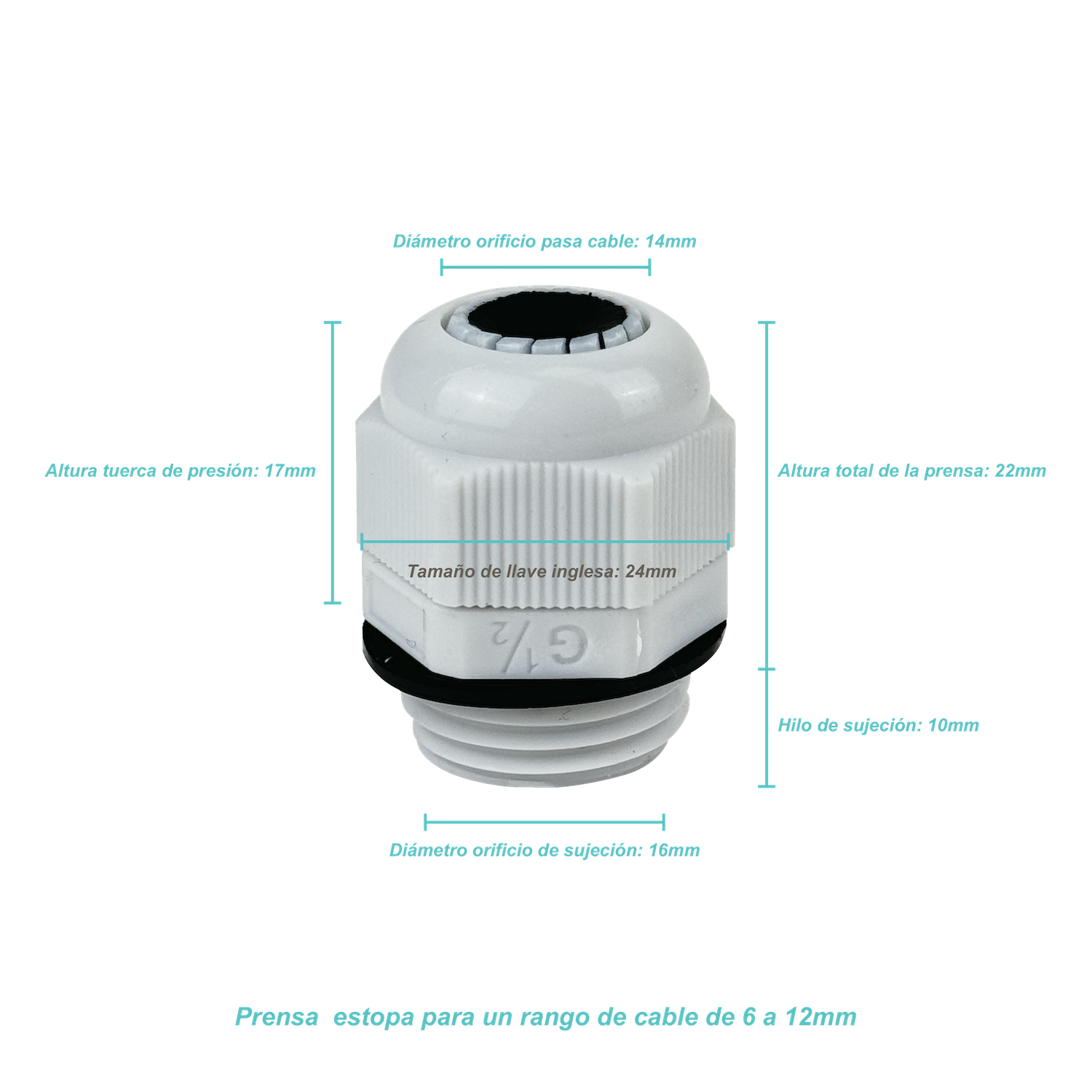 Soporte Circular Contra Agua para Camara de Intemperie DAHUA DH-PFA134 4
