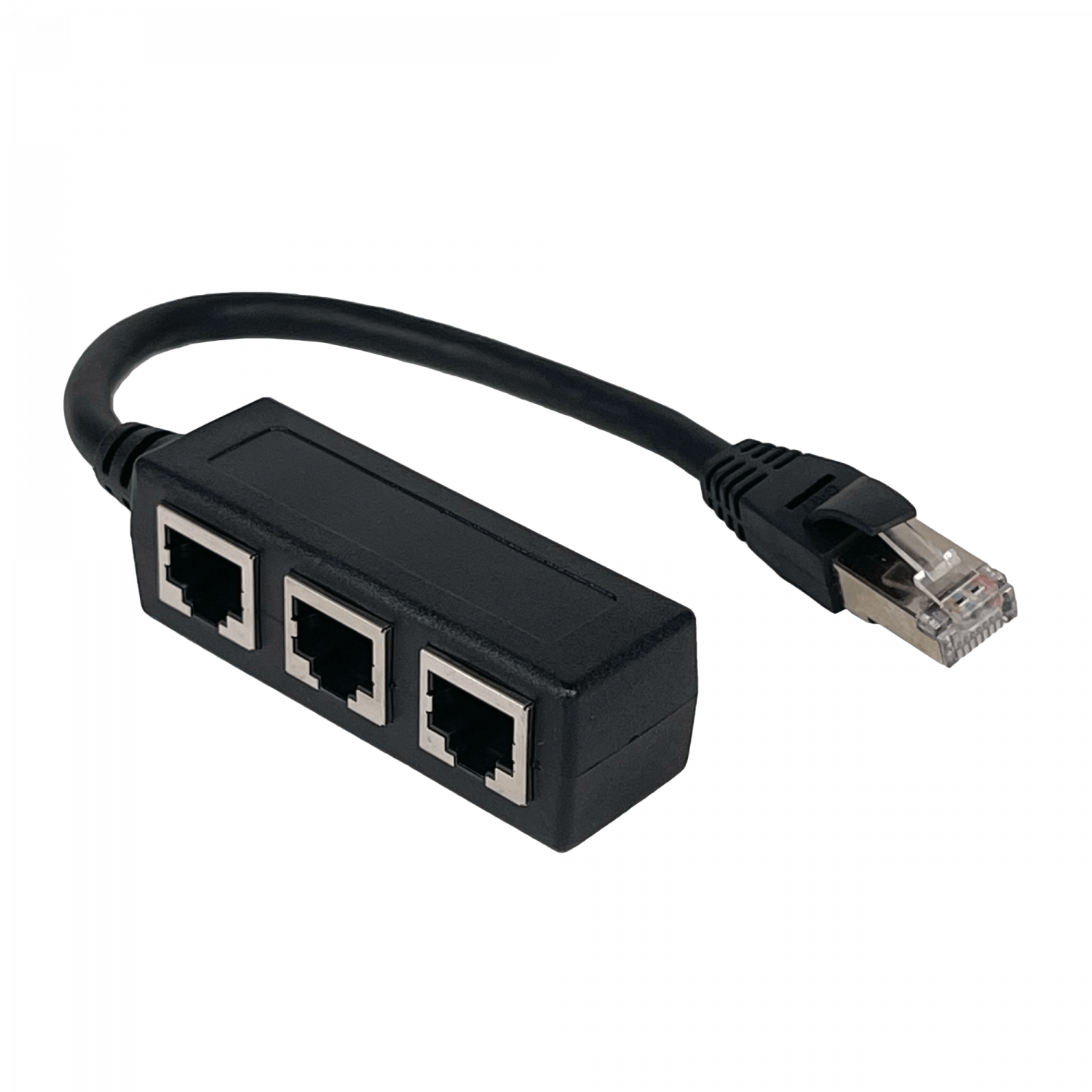 Adaptador de Red Divisor de Cable Ethernet CAT6 1-RJ45-M 3-RJ45-H 2