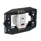 KALOP Type-C 1xUSB-C 1xUSB-A Total 3A 10W 100-240VAC Bastidor KS40493 - Miniatura 1
