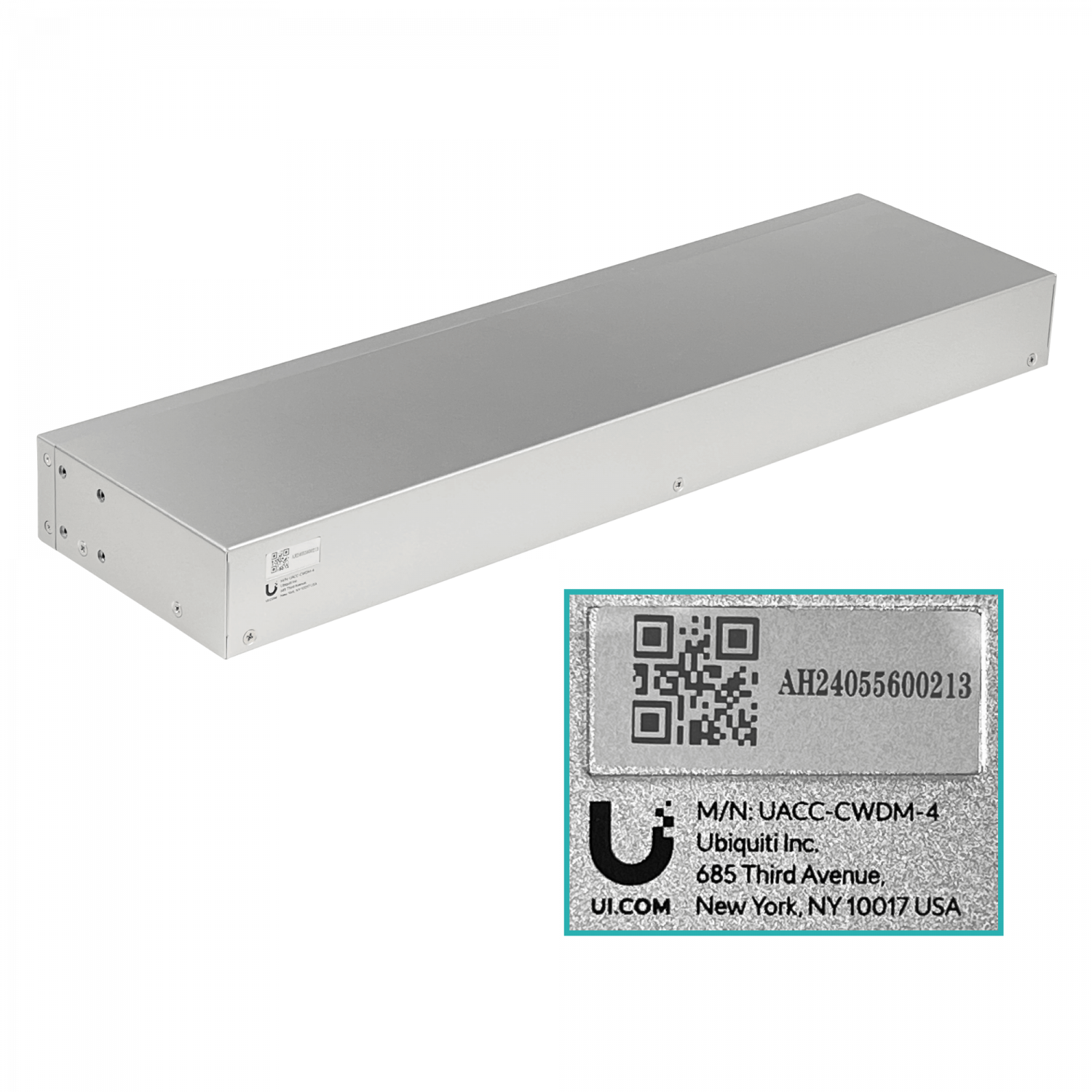 Multiplexor Ubiquiti UniFi CWDM UACC-CWDM-4 de 4 Canales 1270–1330 nm LC/UPC Montaje en Rack 5