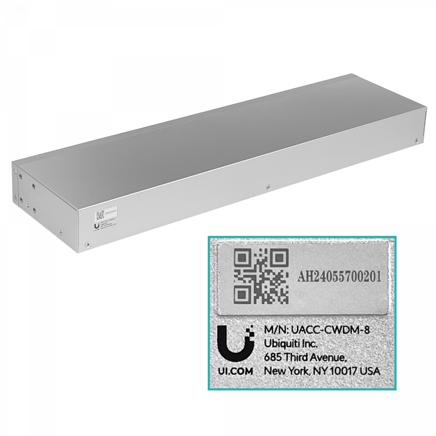 Multiplexor Ubiquiti UniFi CWDM UACC-CWDM-8 de 8 Canales 1450–1590 nm LC/UPC Montaje en Rack 2
