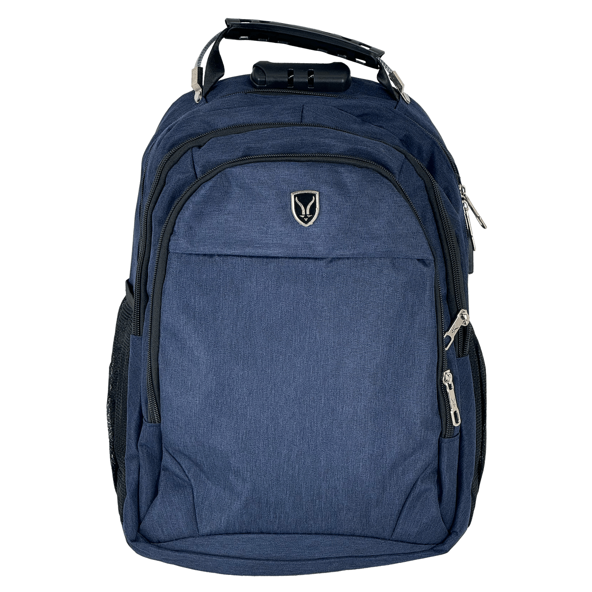 Mochila Azul 16” con USB y Plug 3.5mm para Notebook 31x40cm 4
