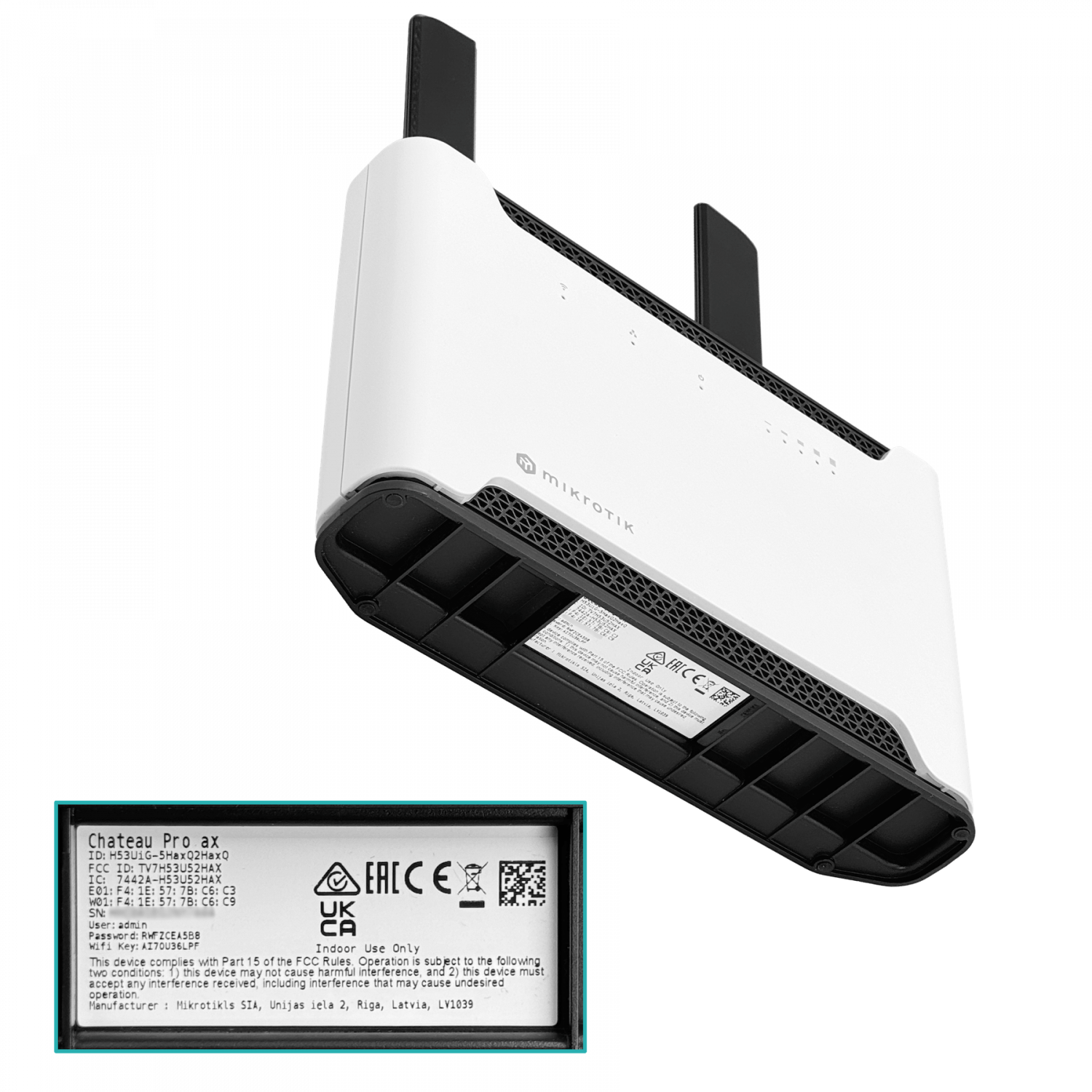 Punto de Acceso WiFi 6, Dual Band, CPU Avanzada, MikroTik Chateau Pro AX, ideal para streaming 4K 4