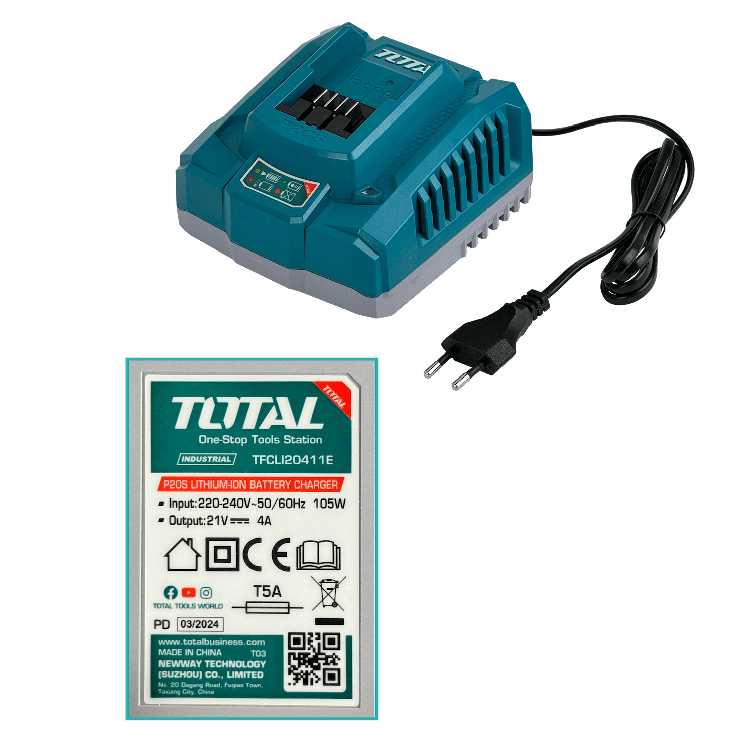 Hidrolavadora Inalámbrica TOTAL 20V 25Bar 132L/H - TPWLI20084 4