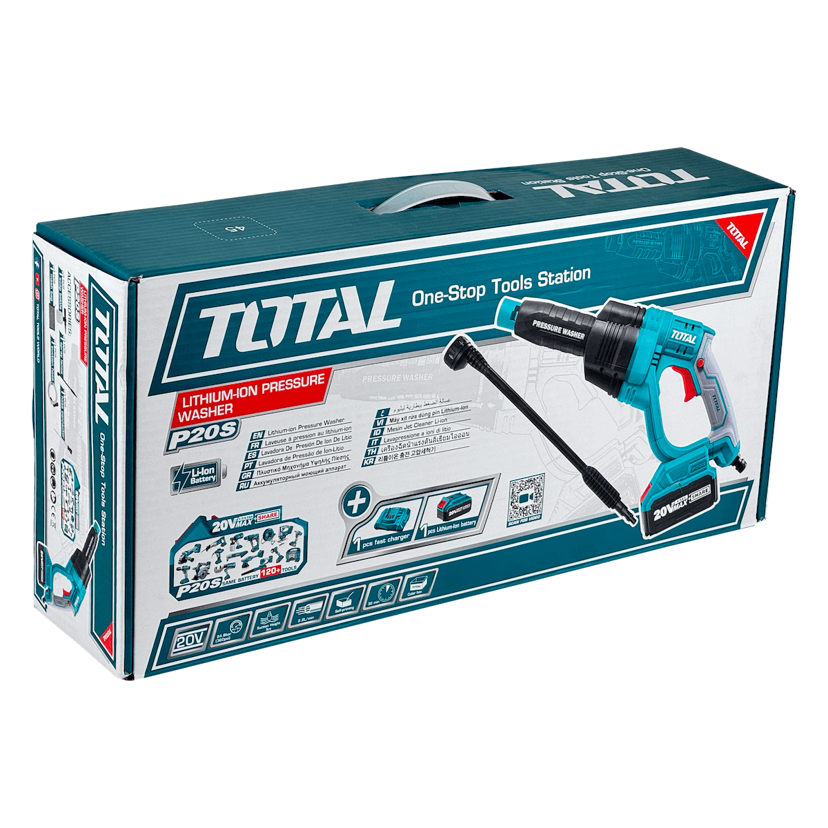 Hidrolavadora Inalámbrica TOTAL 20V 25Bar 132L/H - TPWLI20084 5