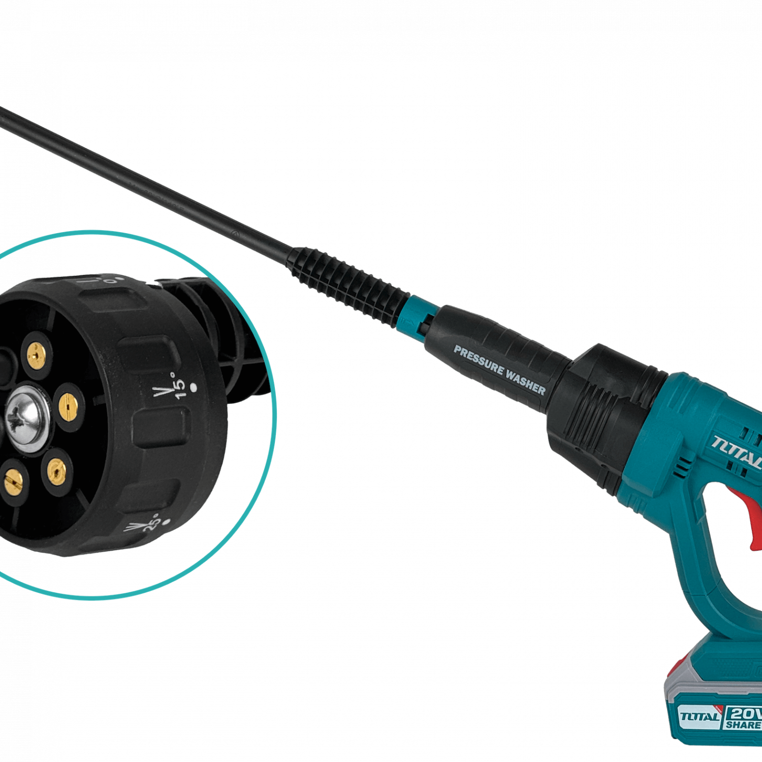 Hidrolavadora Inalámbrica TOTAL 20V 25Bar 132L/H - TPWLI20084 8