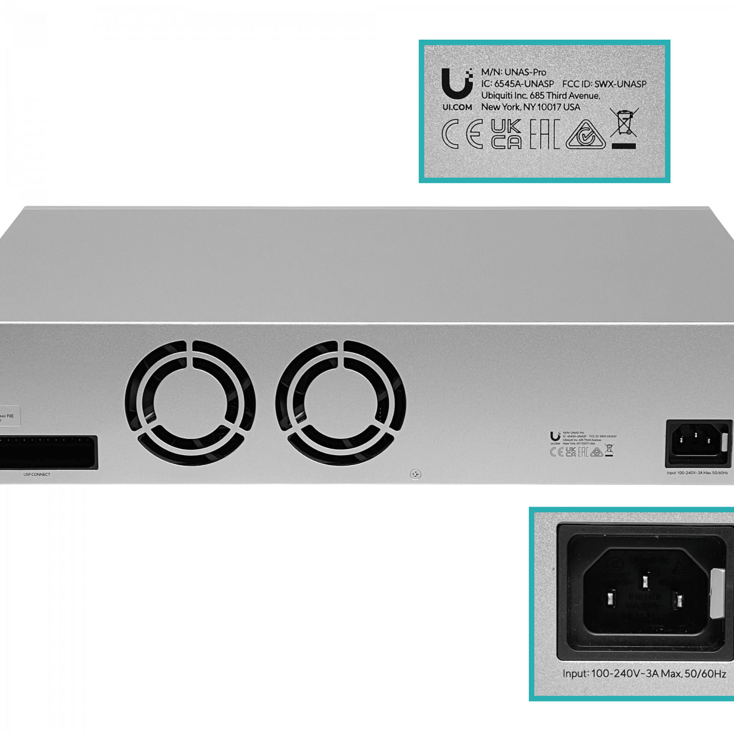 NAS Rackmount Ubiquiti UNAS-PRO 2U 7 bahias 2.5/3.5