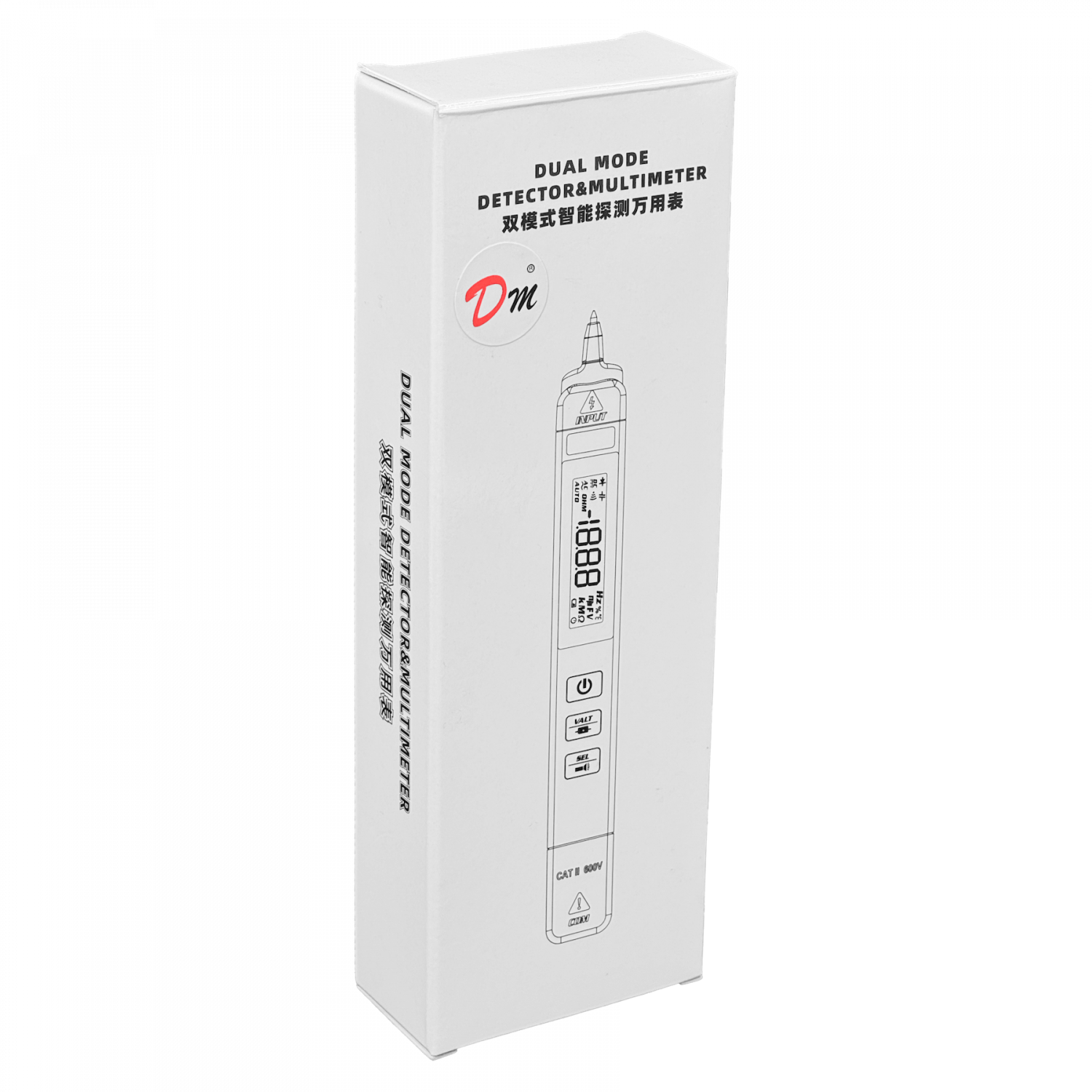 Multitester Directo 1-Pinza-Fija Digital req-2x-AAA 600VDC/AC BSIDE Z1 6