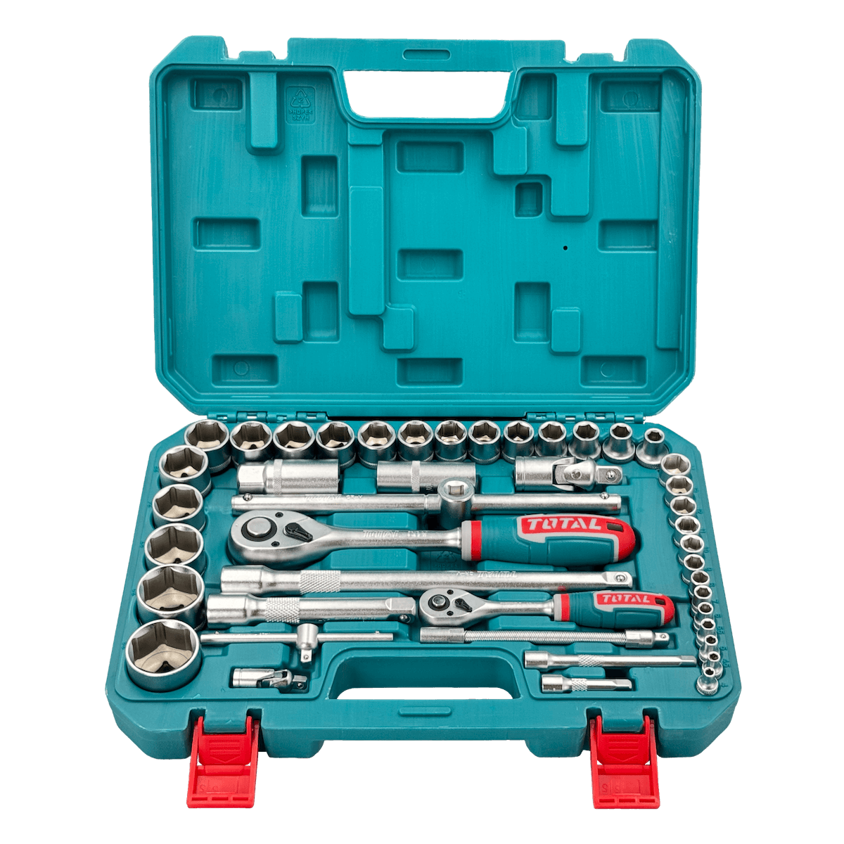 Juego dados Total SET-DADO44 44 piezas 4-32mm con 2 chicharras 4