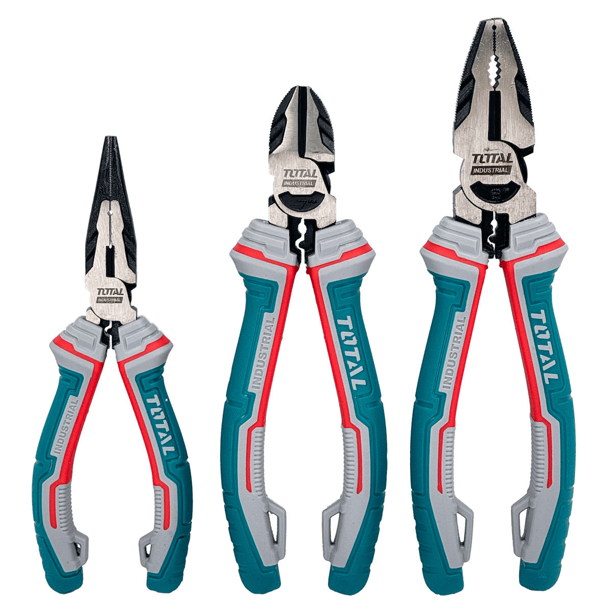 TOTAL Set de Alicates Industrial 3-Piezas 6-7-8-pulgadas THT2K0301S 1