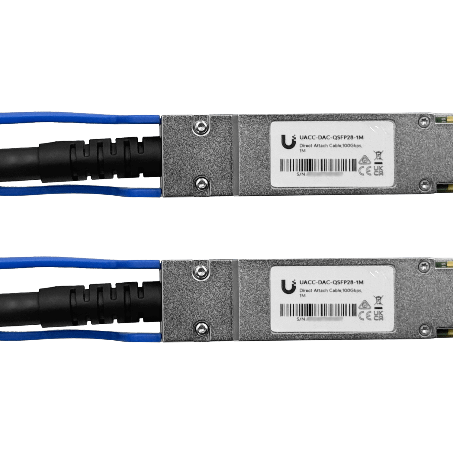 Cable Directo Ubiquiti UACC-DAC-QSFP28-1M 100Gbps QSFP28 1m PVC 1