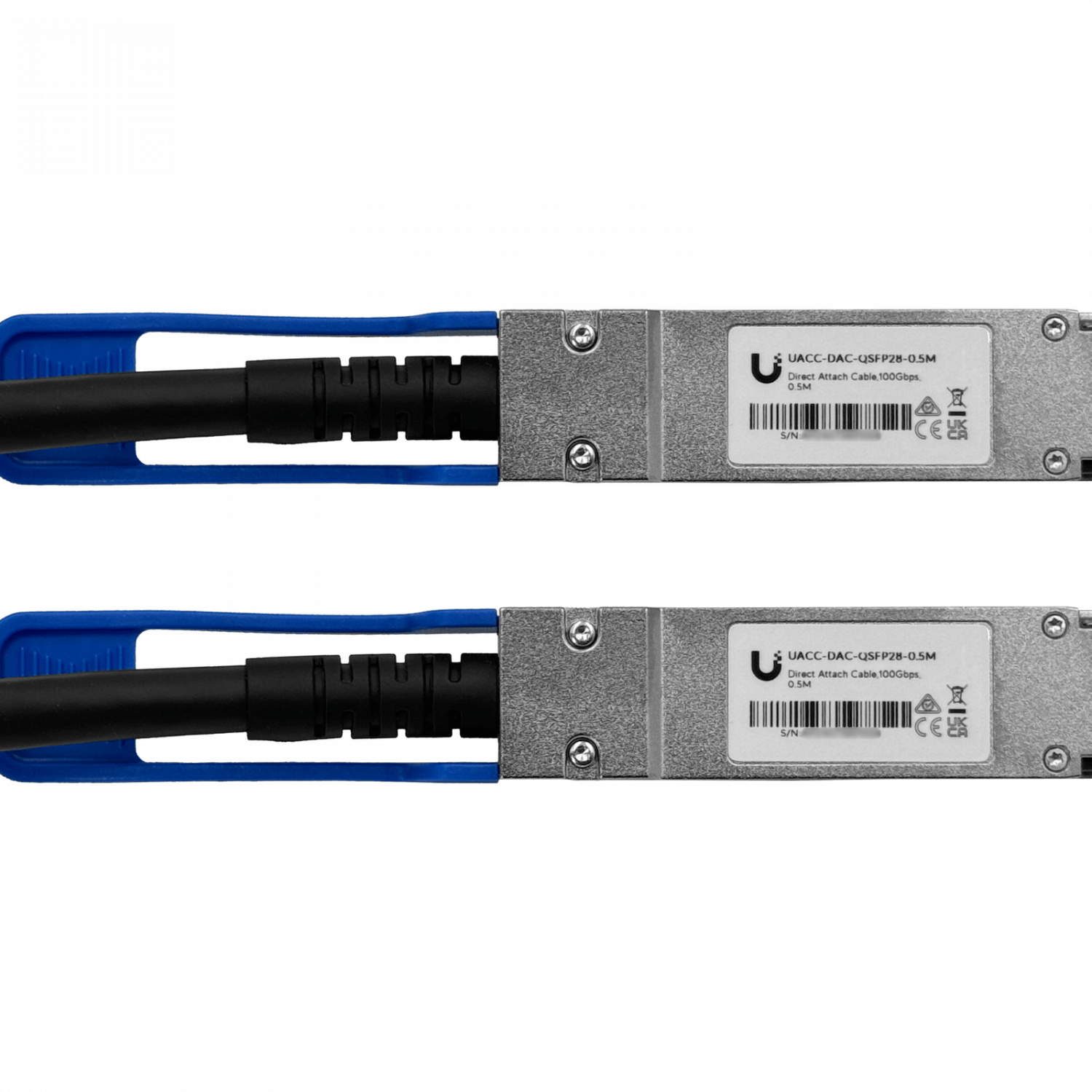 Cable Directo Ubiquiti UACC-DAC-QSFP28-0.5M 100Gbps QSFP28 50cm PVC 1