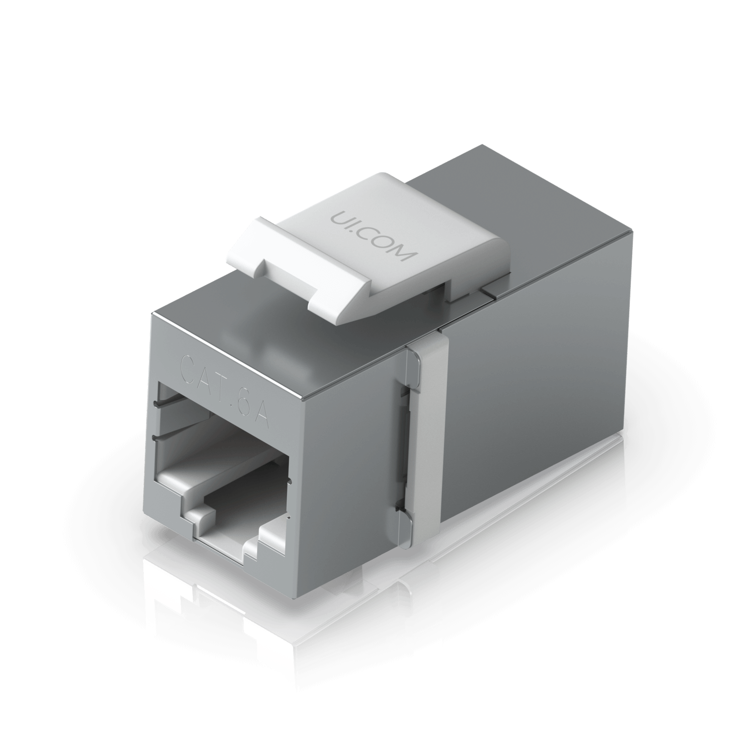 Acoplador Keystone Blindado Cat6A RJ45-RJ45 FTP STP 2