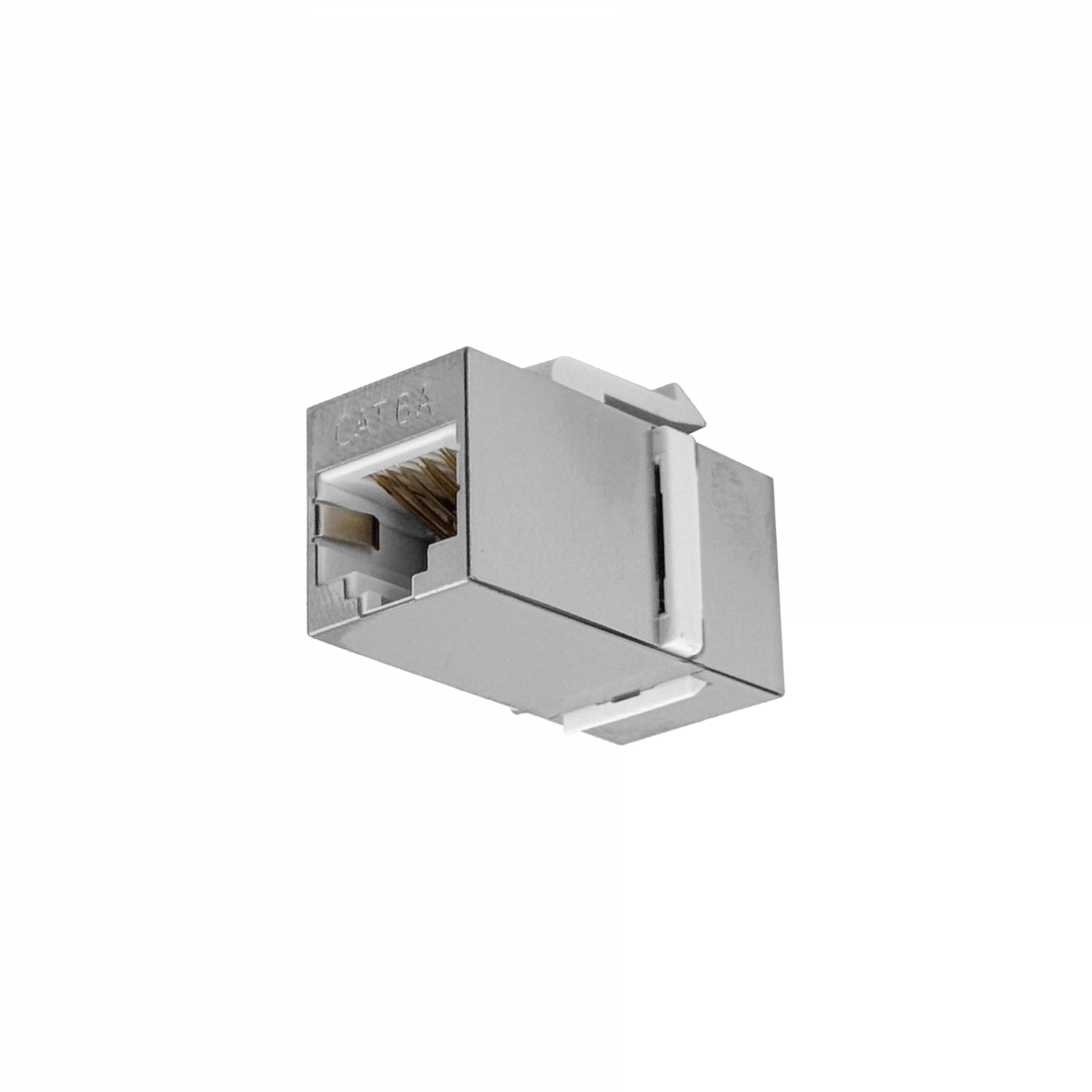 Acoplador Keystone Blindado Cat6A RJ45-RJ45 FTP STP 4