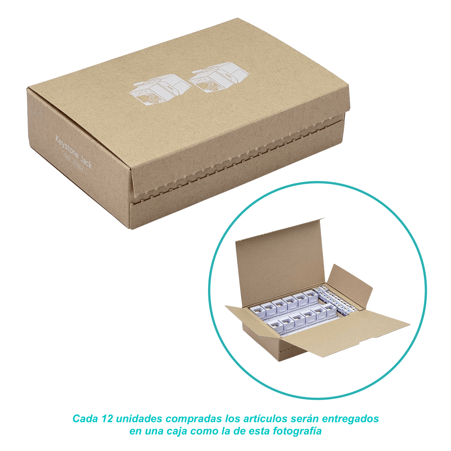Acoplador Keystone Cat6 Ubiquiti 1 unidad, Ubiquuiti UACC-Keystone-Jack-C6 3