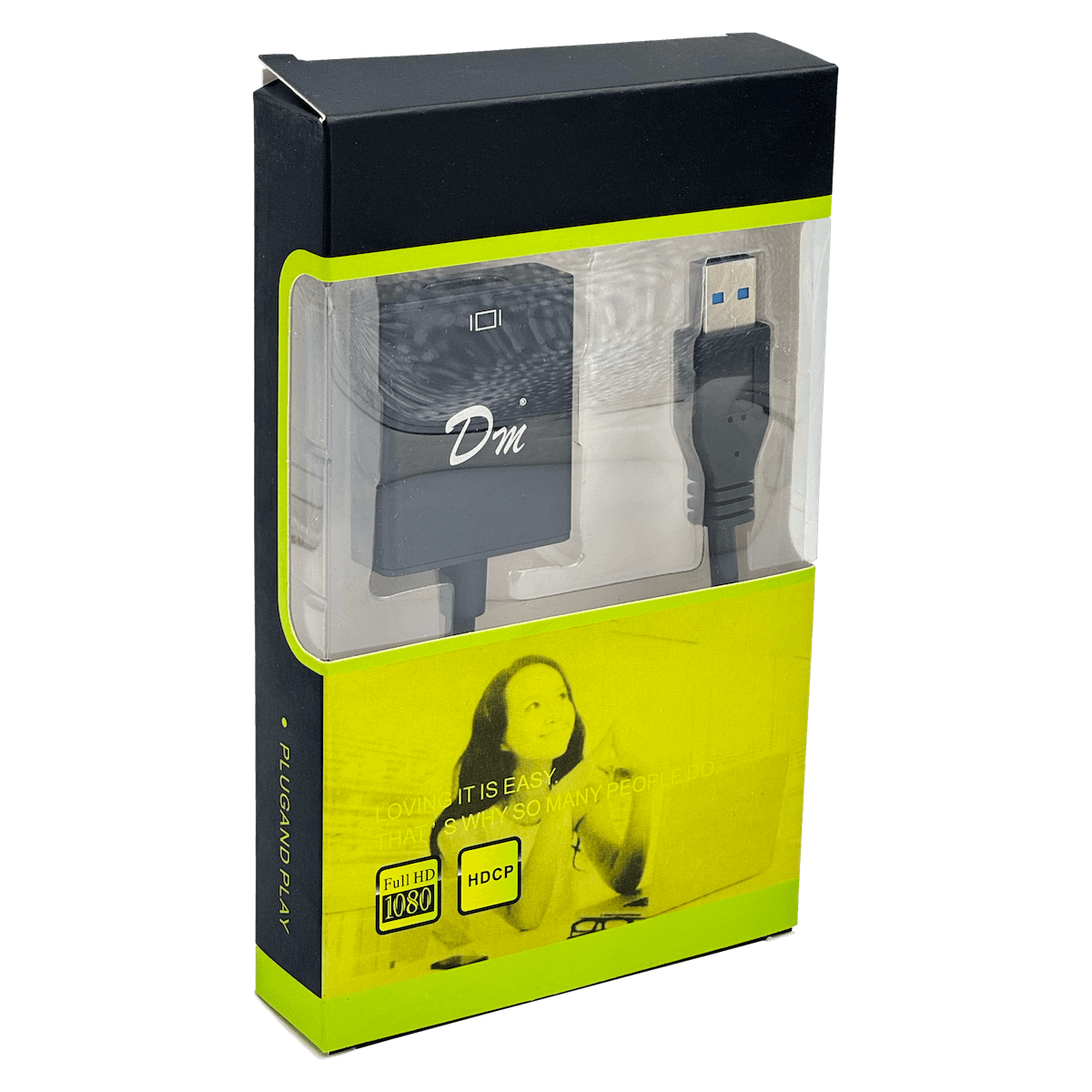 Adaptador USB-A 3.0 Macho a HDMI Hembra, 1080p, Cable 10cm, Solo para PC 2