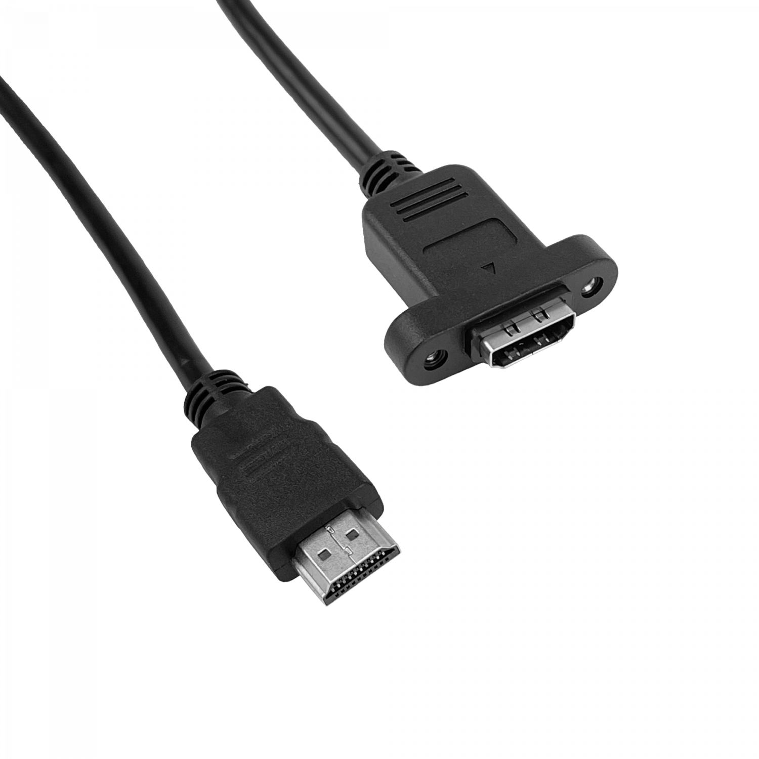 Cable HDMI Atornillable 30cm, HDMI-Macho a HDMI-Hembra, 1080p 2