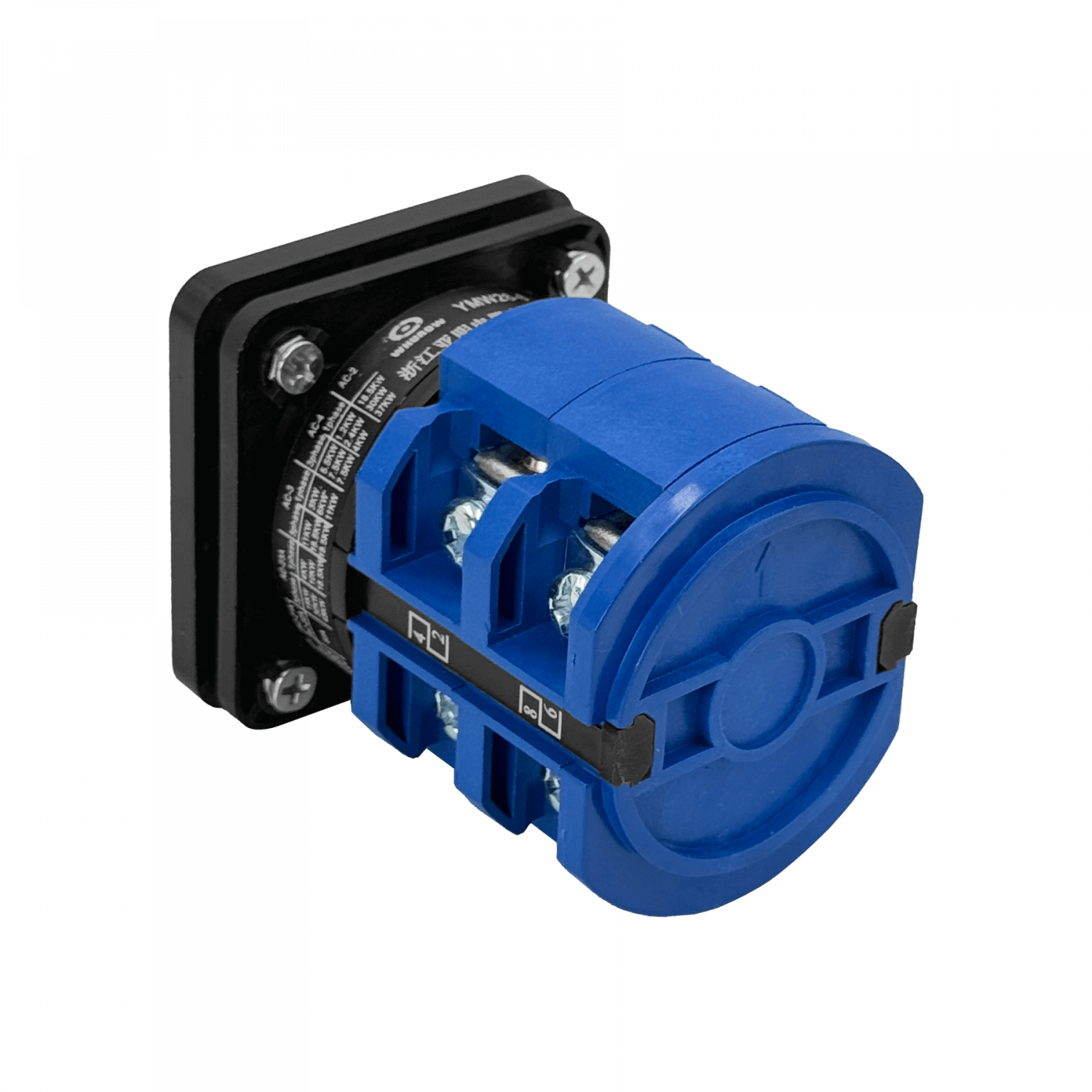 Conmutador 2-Fases 1-0-2 63A 680V 3-pos Interruptor 65x65mm H-80mm 1